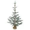 3' Snow Covered Slim Pine Artificial Christmas Tree With Jute Base - Unlit -Christmas Decoration Store northlight hn89325 32267.1667535663