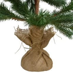 3' Ponderosa Pine Artificial Christmas Tree With Jute Base – Unlit -Christmas Decoration Store northlight hn91122 3 37291.1667573285