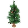 23.5" LED Lighted Mixed Pine And Pine Cones Artificial Christmas Tree In Jute Base -Christmas Decoration Store northlight hn92706 1 pre20list 27614.1667530227