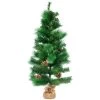 39" LED Lighted Mixed Pine And Pine Cones Artificial Christmas Tree In Jute Base -Christmas Decoration Store northlight hn92708 1 pre20list 91674.1667530229