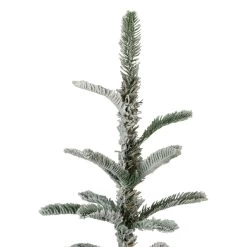 7.5' Slim Flocked Nordmann Fir Artificial Christmas Tree - Unlit 10 7.5' Slim Flocked Nordmann Fir Artificial Christmas Tree - Unlit -Christmas Decoration Store northlight j00089 5 26988.1667580515