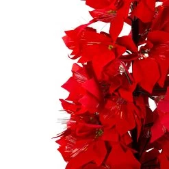 4' Pre-Lit Fiber Optic Color Changing Red Poinsettia Christmas Tree -Christmas Decoration Store northlight j15604 2 52801.1667573520