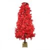 4' Pre-Lit Fiber Optic Color Changing Red Poinsettia Christmas Tree -Christmas Decoration Store northlight j15604 45541.1667573519