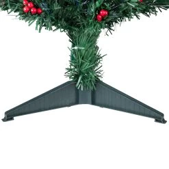 3' Pre-Lit Color Changing Fiber Optic Christmas Tree With Red Berries -Christmas Decoration Store northlight j65030 4 85440.1667530621