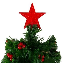 4' Pre-Lit Color Changing Artificial Christmas Tree With Red Berries 12 4' Pre-Lit Color Changing Artificial Christmas Tree With Red Berries -Christmas Decoration Store northlight j65042 1 99135.1667641326
