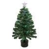 3' Pre-Lit LED Color Changing Fiber Optic Christmas Tree With Star Tree Topper