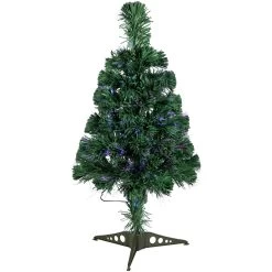 2' Pre-Lit Medium Color Changing Fiber Optic Artificial Christmas Tree