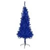 6' Pre-Lit Blue Artificial Tinsel Christmas Tree, Clear Lights -Christmas Decoration Store northlight j92316 1updated 59039.1667535853