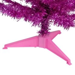 4' Pre-Lit Pink Artificial Tinsel Christmas Tree, Clear Lights 11 4' Pre-Lit Pink Artificial Tinsel Christmas Tree, Clear Lights -Christmas Decoration Store northlight j92320 3 49061.1667535855