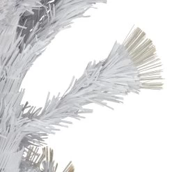 3' Pre-Lit White Fiber Optic Artificial Christmas Tree, Warm White Lights -Christmas Decoration Store northlight j92345 5 38829.1667530330