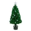 3' Pre-Lit Color Changing Fiber Optic Artificial Christmas Tree With Balls
