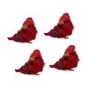 Set Of 4 Red Cardinal Clip-On Sisal Christmas Bird Ornaments, 3.5" -Christmas Decoration Store northlight ja01551 1updated 54060.1667488221