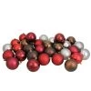 32ct Multi-Color Shatterproof 2-Finish Christmas Ball Ornaments 3.25" (80mm)