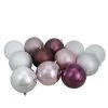 32ct Pink And Silver Shatterproof 3-Finish Christmas Ball Ornaments 3.25" (80mm) -Christmas Decoration Store northlight lj15393 1 09201.1667578220