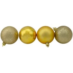 24ct Vegas Gold Shatterproof 4-Finish Christmas Ball Ornaments 2.5" (60mm) -Christmas Decoration Store northlight lj34922 2 19612.1667655522