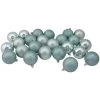 24ct Mermaid Blue Shatterproof 4-Finish Christmas Ball Ornaments 2.5" (60mm) -Christmas Decoration Store northlight lj34934 updated 66526.1667655653