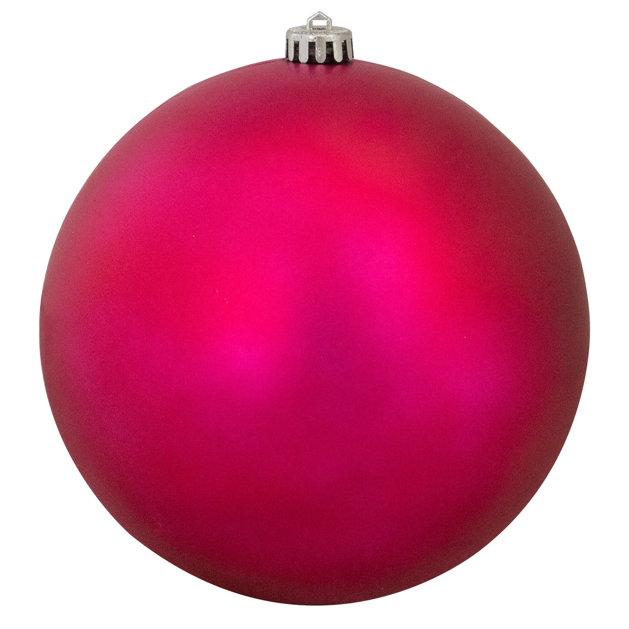 Magenta Pink Shatterproof Matte Christmas Ball Ornament 8" (200mm) 3 Magenta Pink Shatterproof Matte Christmas Ball Ornament 8" (200mm)