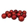 12ct Red Shatterproof 4-Finish Christmas Ball Ornaments 4" (100mm) -Christmas Decoration Store northlight lj35159updated 64455.1667655512