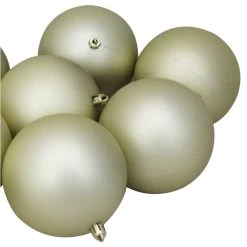 Set Of 12 Champagne Gold Shatterproof Matte Christmas Ball Ornaments 4" 8 Set Of 12 Champagne Gold Shatterproof Matte Christmas Ball Ornaments 4" -Christmas Decoration Store northlight lj35229 03 80256.1667491215