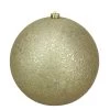 Gold Holographic Glitter Shatterproof Christmas Ball Ornament 10" (250mm) -Christmas Decoration Store northlight lj35360 30192.1667534221