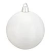 Shiny White Shatterproof Christmas Ball Ornament 12" (300mm) -Christmas Decoration Store northlight lj35568 32776.1667520081