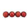 4ct Red Shatterproof 4-Finish Christmas Ball Ornaments 6" (150mm) -Christmas Decoration Store northlight lj36061 81057.1667534116