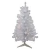 3' Pre-lit White Iridescent Pine Artificial Christmas Tree - Clear Lights -Christmas Decoration Store northlight m88682 99262.1667528374
