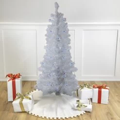 4' Pre-Lit Medium Pine Artificial Christmas Tree - Blue Lights