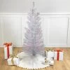 4' Pre-lit White Iridescent Pine Artificial Christmas Tree - Pink Lights
