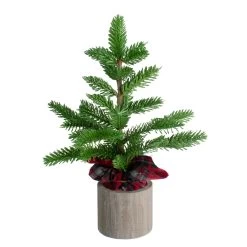 1.3' Potted Pine Medium Artificial Tabletop Christmas Tree - Unlit