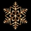 16" White Lighted Snowflake Christmas Window Silhouette