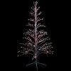 6' White Cascade Twig Tree Christmas Outdoor Decoration - Multi Lights