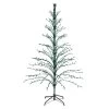 6' Pre-Lit Green Cascade Twig Tree Christmas Outdoor Decor - Green Lights