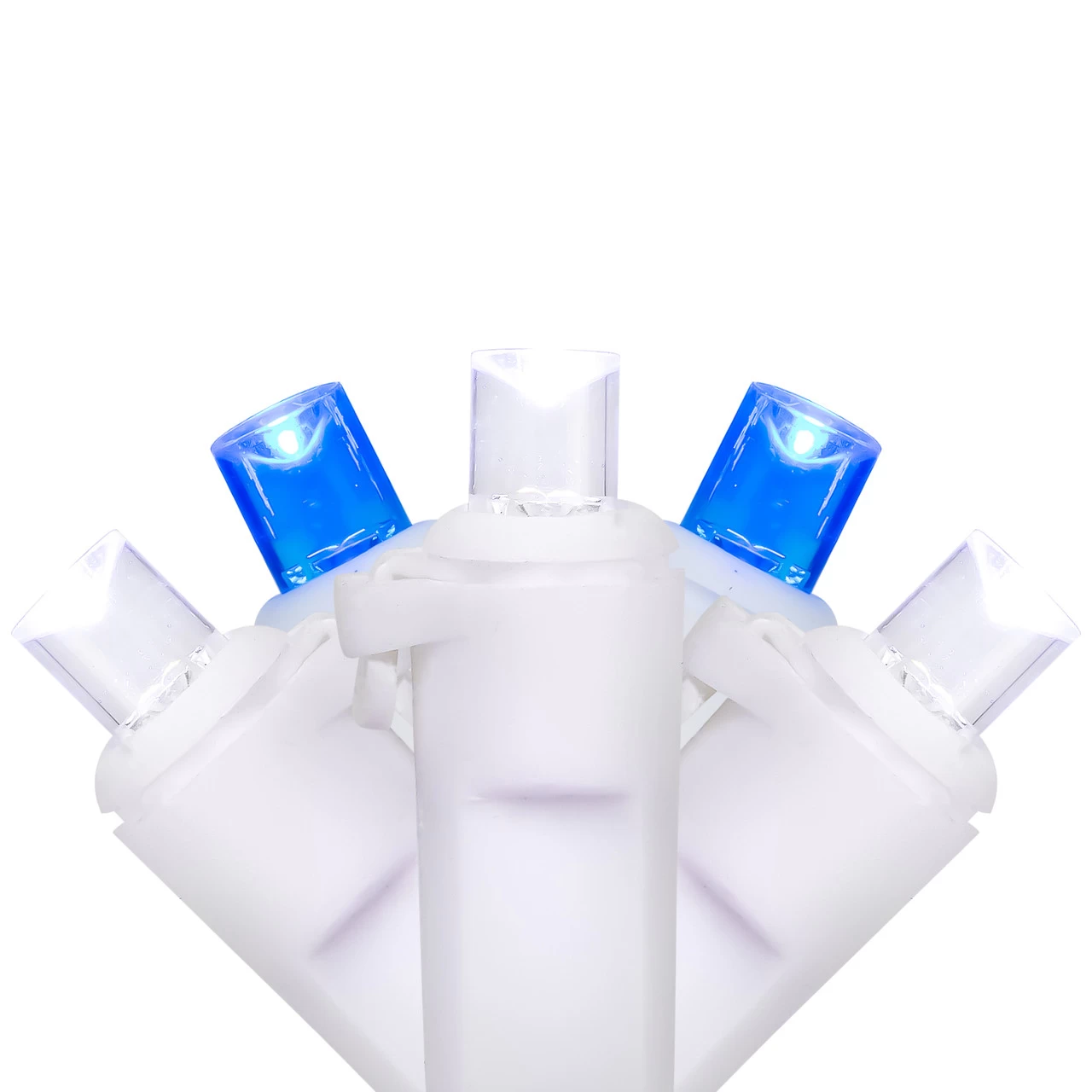 50-Count Blue And White LED Wide Angle Christmas Lights - 16.25 Ft White Wire 3 50-Count Blue And White LED Wide Angle Christmas Lights - 16.25 Ft White Wire