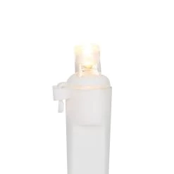 50ct Warm White LED Wide Angle Christmas Lights, 16.25ft White Wire -Christmas Decoration Store northlight nl02559 3 78809.1681480124