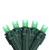 50 Green LED Wide Angle Christmas Lights, 16.25 Ft Green Wire