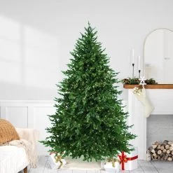 6.5' Pre-Lit Full Hunter Fir Artificial Christmas Tree - Clear Lights