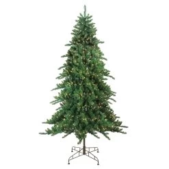 7.5' Pre-Lit Medium Eden Spruce Artificial Christmas Tree - Clear Lights