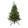 4' Pre-Lit Medium Mixed Winter Pine Artificial Christmas Tree - Clear Lights