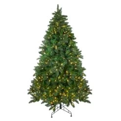 7.5' Pre-Lit Medium Mixed Scotch Pine Artificial Christmas Tree - Warm White LED Lights