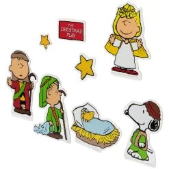 8-Piece Peanuts Christmas Nativity Double Sided Window Cling Decorations -Christmas Decoration Store northlight pw2052314 03 49344.1687801502