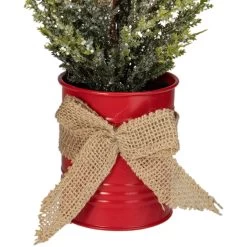 16" LED Lighted Red Potted Artificial Tabletop Iced Christmas Tree Decoration - Clear Lights 7 16" LED Lighted Red Potted Artificial Tabletop Iced Christmas Tree Decoration - Clear Lights -Christmas Decoration Store northlight sf89172 3 sample 64373.1667573264