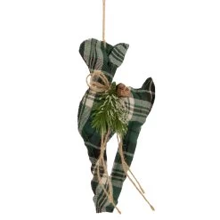 7.75" Green Plaid Fabric Deer With Pine Christmas Ornament -Christmas Decoration Store northlight sh93298 2 updated2022 42323.1667531247