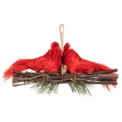 8" Double Cardinal And Pine Needle Branch Hanging Christmas Ornament 11 8" Double Cardinal And Pine Needle Branch Hanging Christmas Ornament -Christmas Decoration Store northlight sh94292 5 80199.1668093151