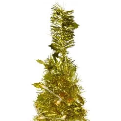 4' Pre-Lit Gold Tinsel Pop-Up Artificial Christmas Tree, Clear Lights -Christmas Decoration Store northlight sm92146 3 37108.1667530281