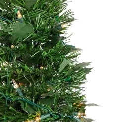 4' Pre-Lit Green Tinsel Pop-Up Artificial Christmas Tree, Clear Lights -Christmas Decoration Store northlight sm92148 2 92362.1667487969