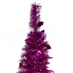 6' Pink Tinsel Pop-Up Artificial Christmas Tree, Unlit -Christmas Decoration Store northlight sm92149 3 17289.1667530301
