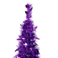 4' Purple Tinsel Pop-Up Artificial Christmas Tree, Unlit -Christmas Decoration Store northlight sm92151 3 00749.1667530286