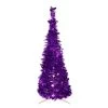 4' Purple Tinsel Pop-Up Artificial Christmas Tree, Unlit -Christmas Decoration Store northlight sm92151 92246.1667530285