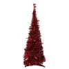 6' Red Tinsel Pop-Up Artificial Christmas Tree, Unlit 2 6' Red Tinsel Pop-Up Artificial Christmas Tree, Unlit -Christmas Decoration Store northlight sm92153 38956.1667530305